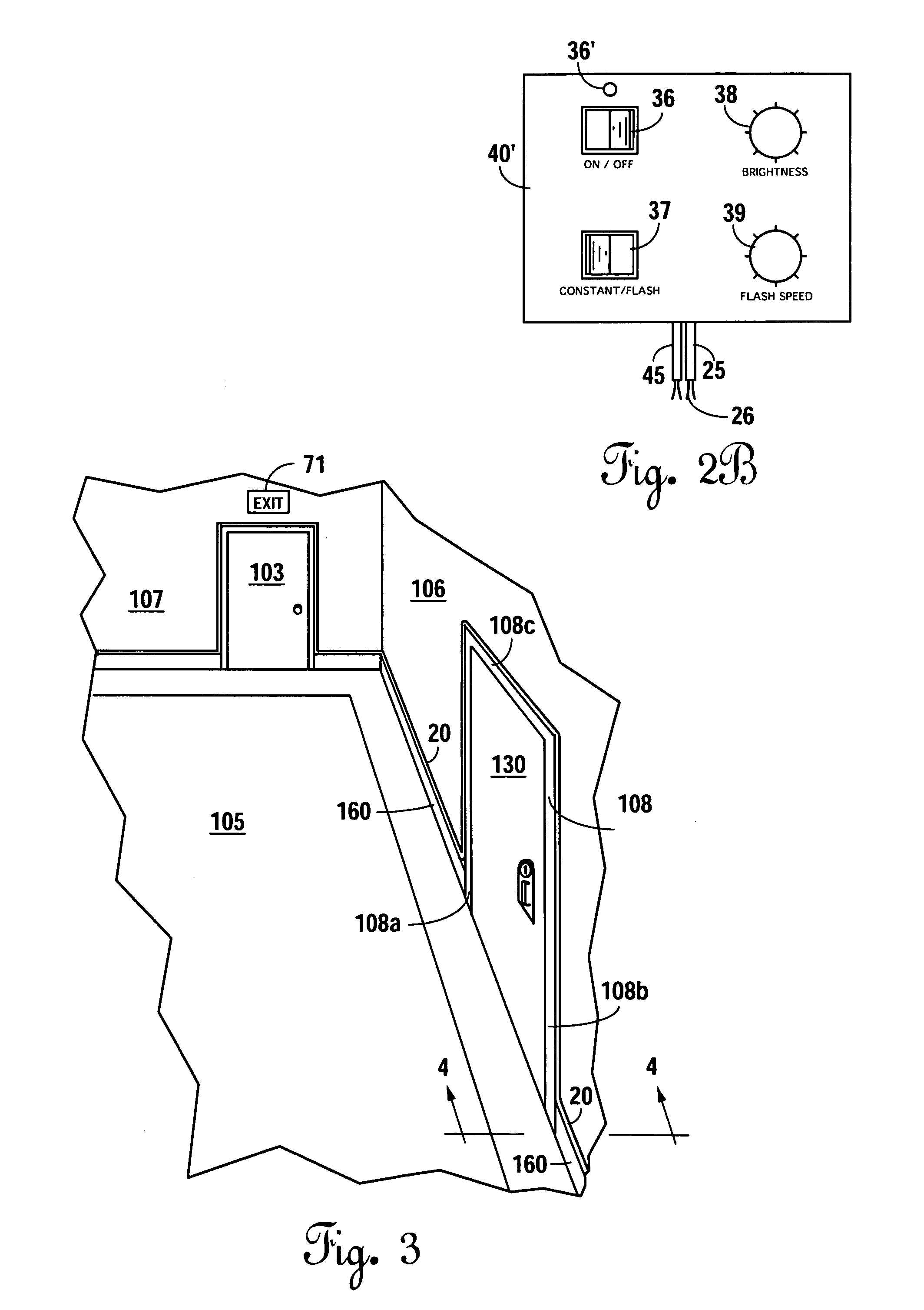 Emergency exit route illumination system and methods