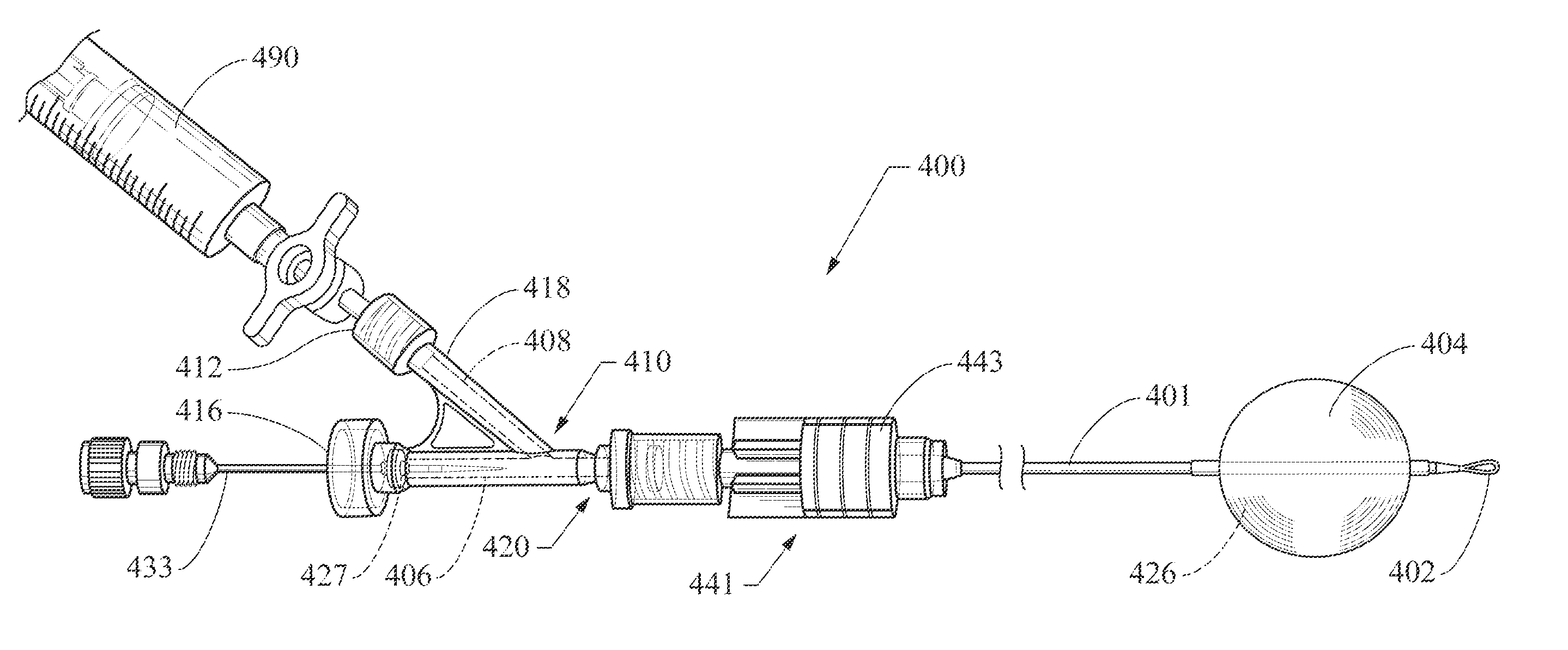 Balloon catheter with detachable hub, and methods for same