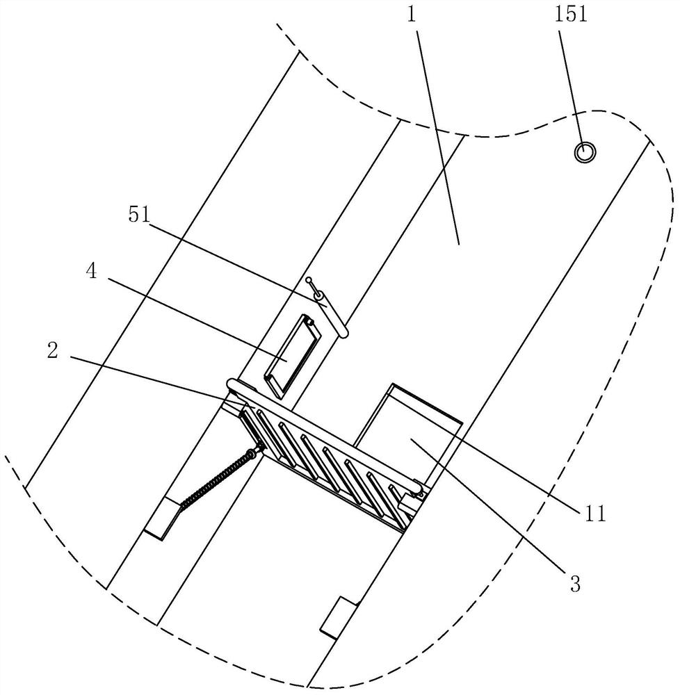 A garden waterlogging drainage device