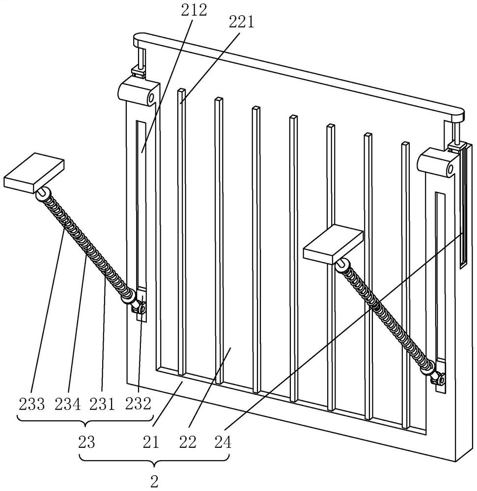 A garden waterlogging drainage device