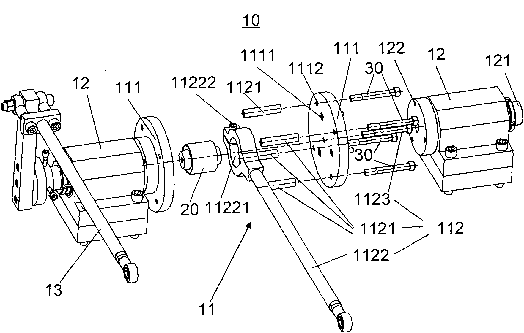 Fatigue test device of rubber bearing