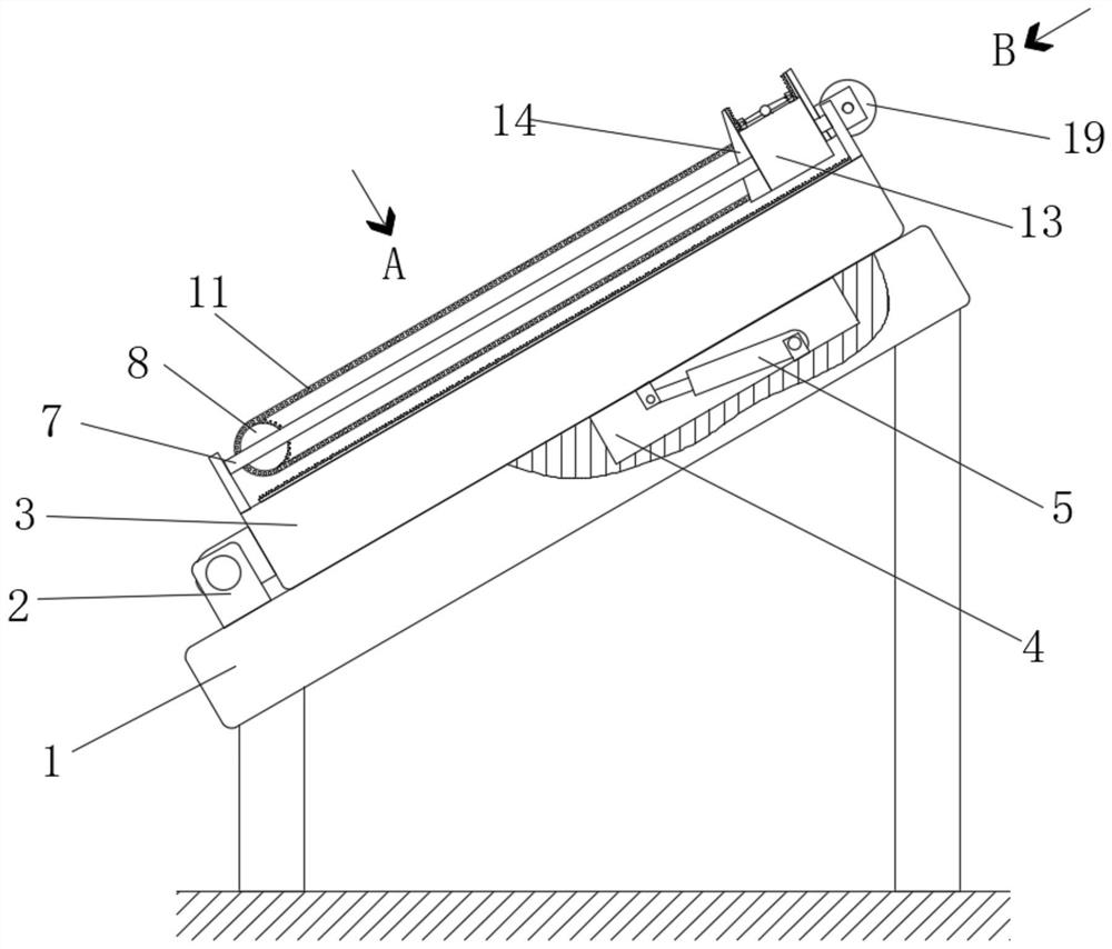 Photovoltaic panel cleaning device convenient for automatic snow removal and snow removal method thereof