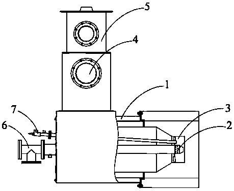 High-power heat exchange burner for industry kiln stove