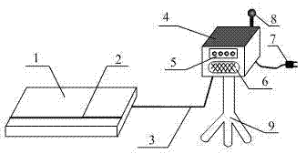 Pressure sensing fouling monitoring reminding device for long jump pedal