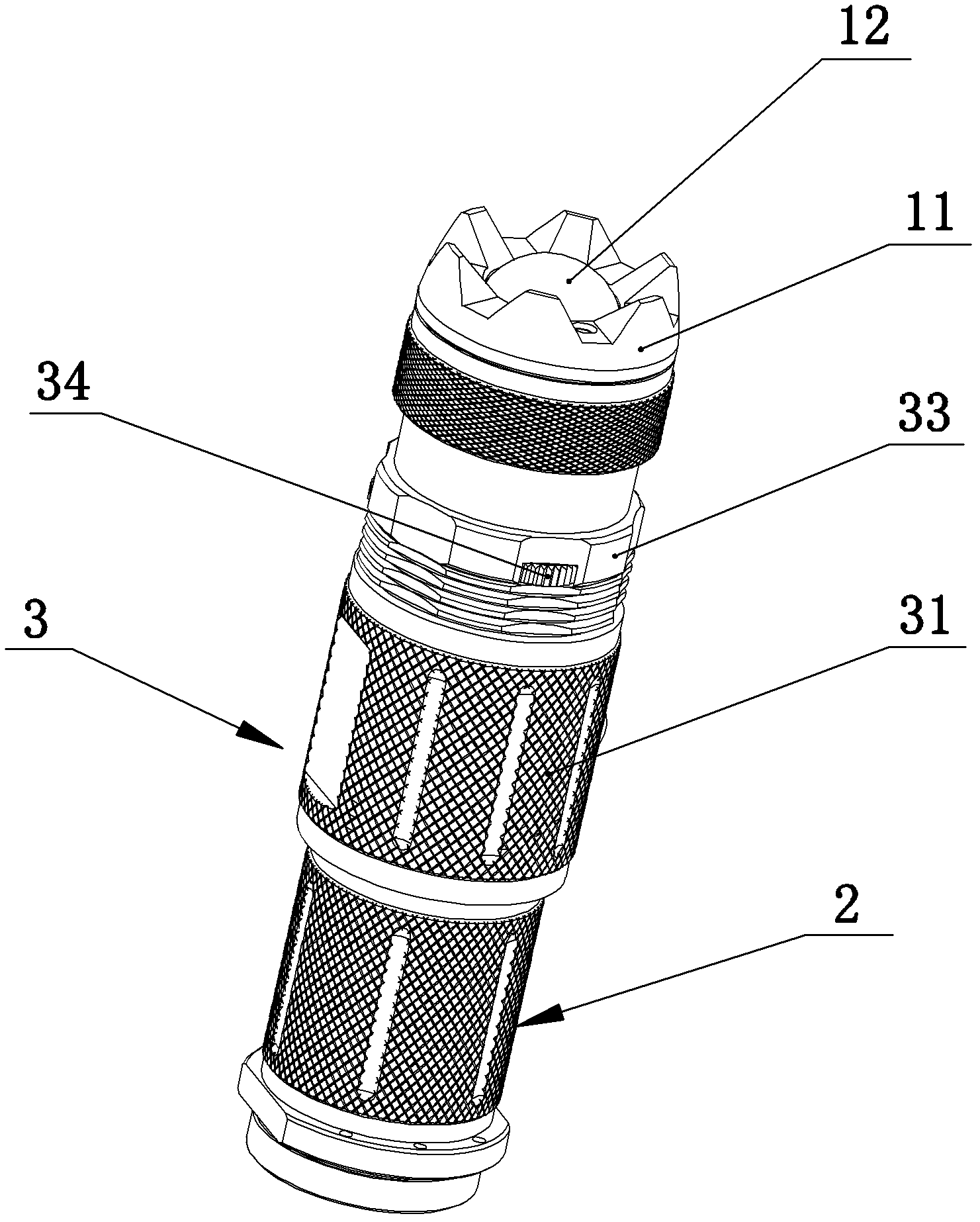 Hand-held illuminating lamp with laser slide projector