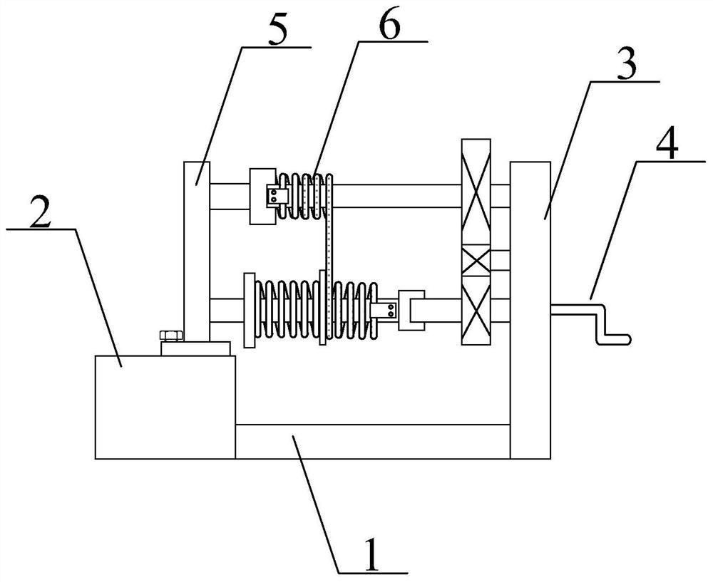 A spring brush rotation debugging device