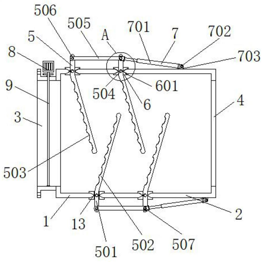 Air brake with gravity balance structure for ship ventilation