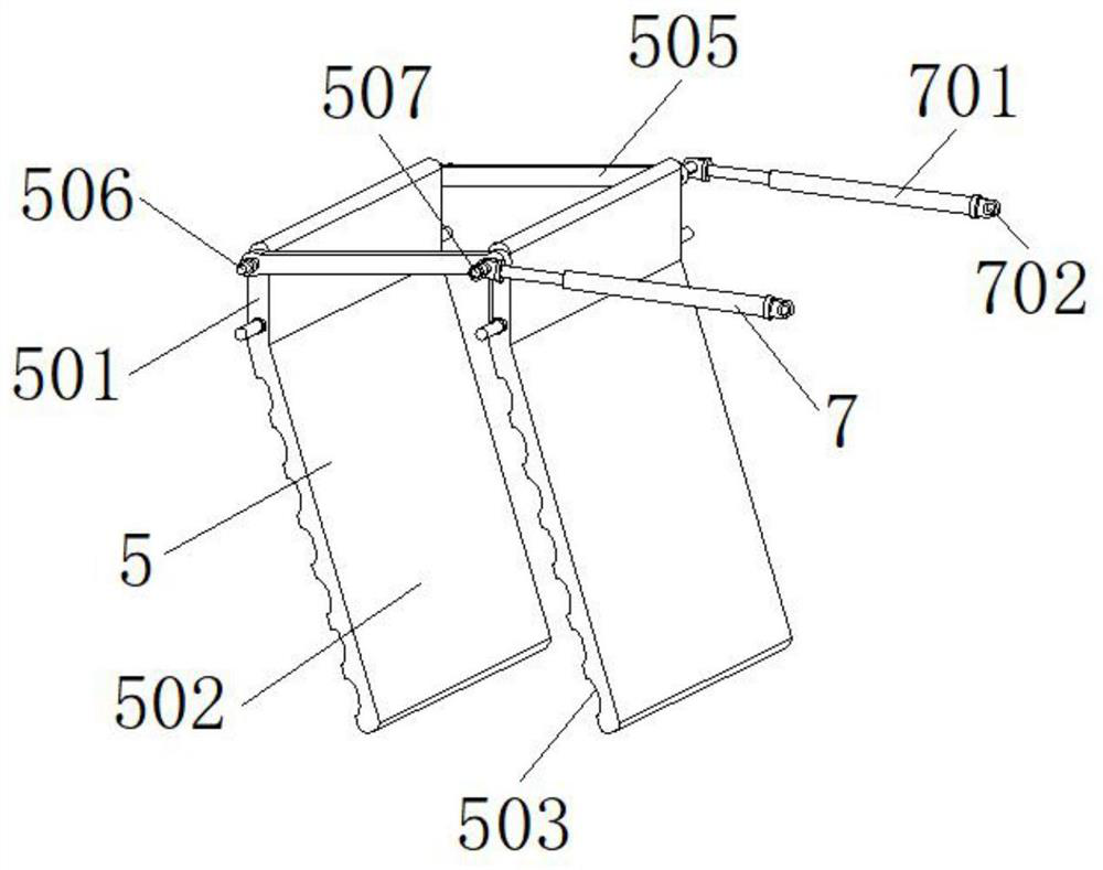 Air brake with gravity balance structure for ship ventilation