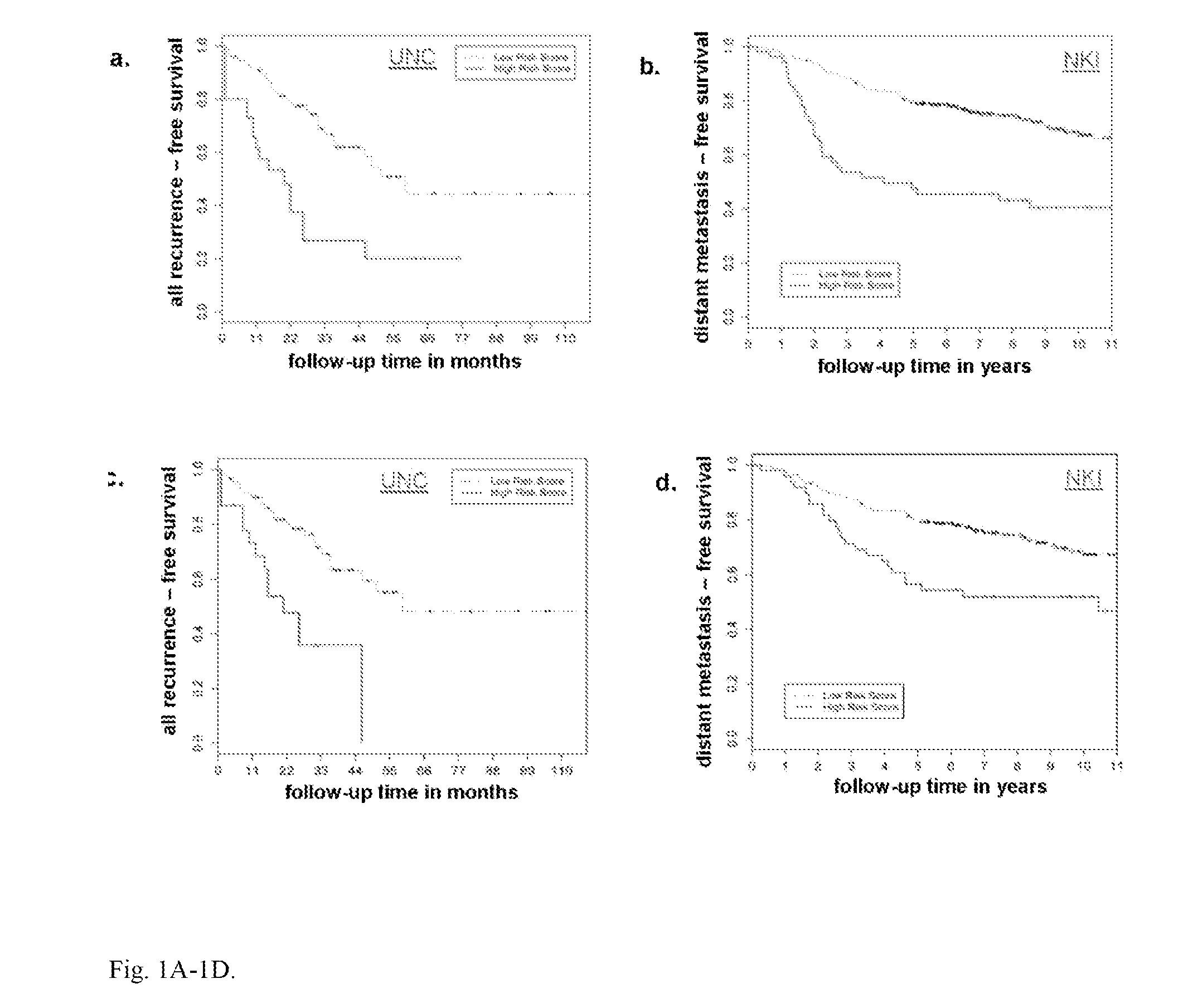 Human invasion signature for prognosis of metastatic risk