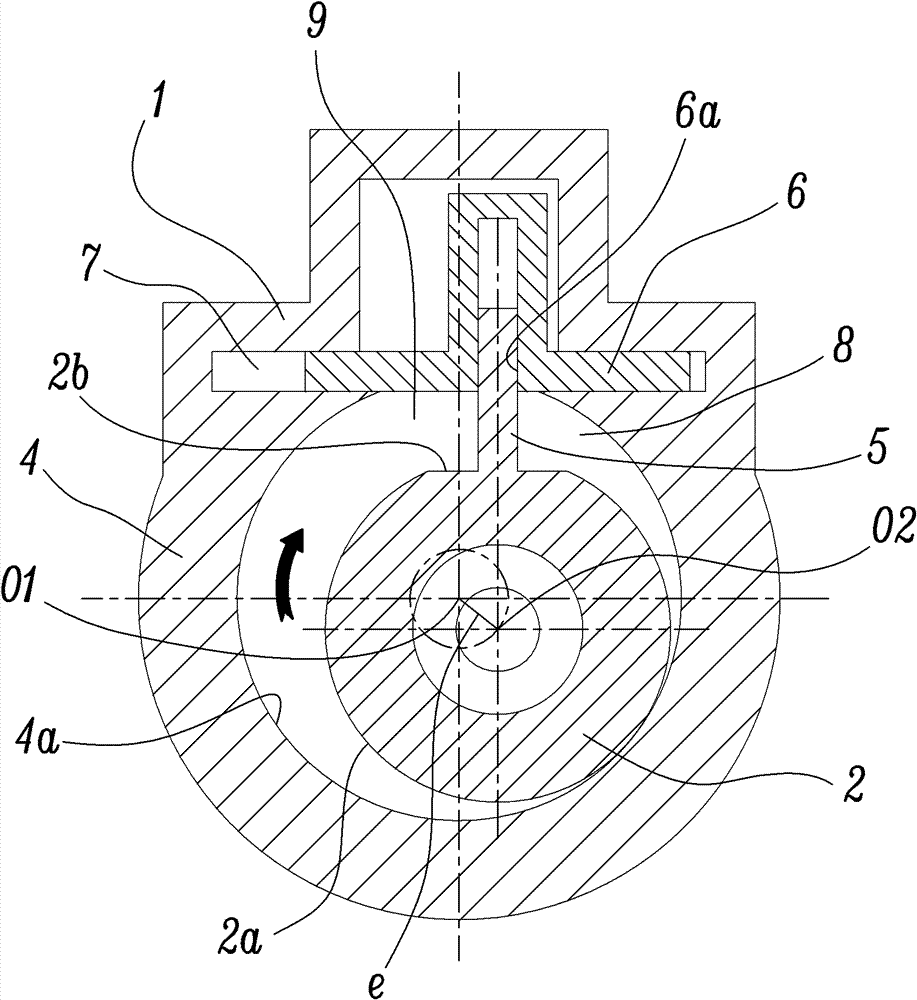 Parallel move rotor type capacity-varied device