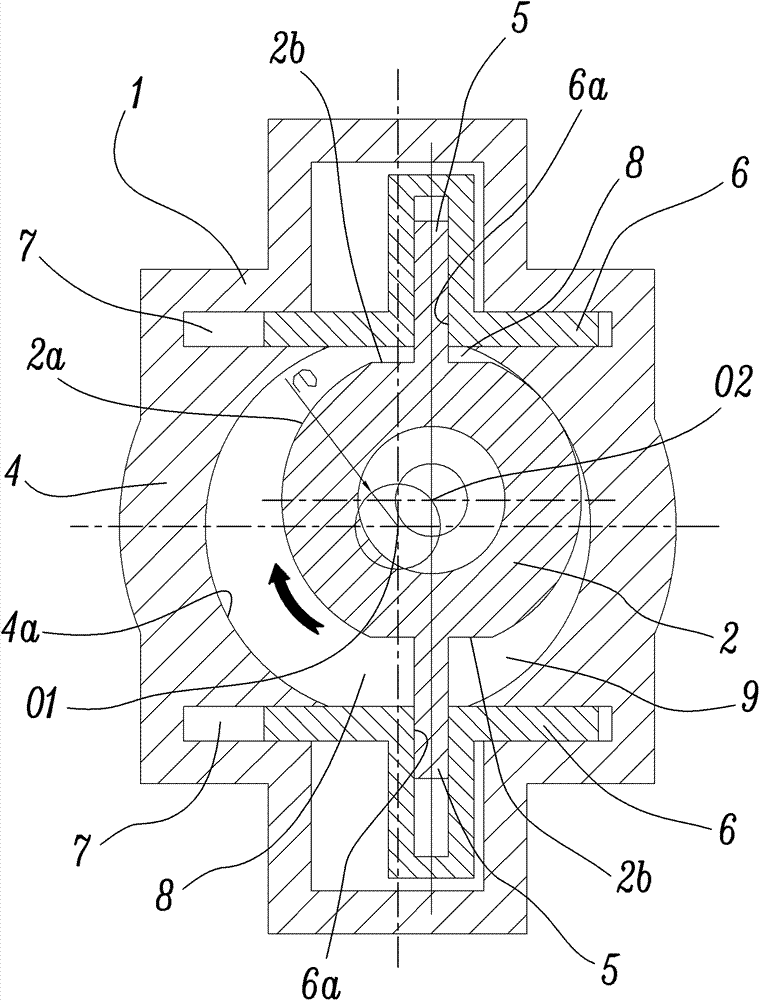 Parallel move rotor type capacity-varied device