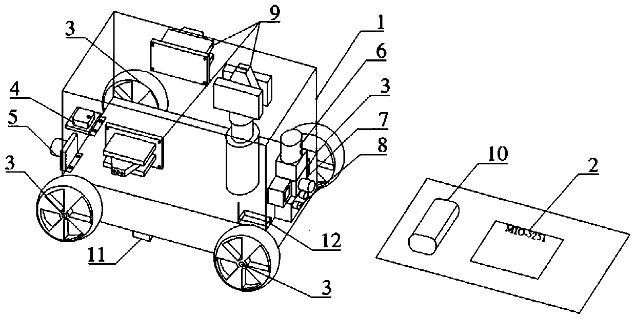 Deep mine environment monitoring robot system and monitoring method