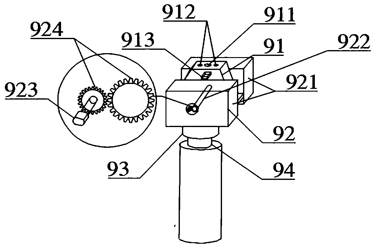 Deep mine environment monitoring robot system and monitoring method