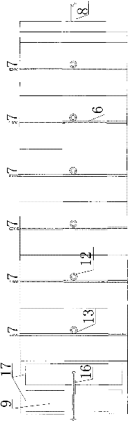 Filtration-fabric anti-clogging strengthening compound flow constructed wetland domestic sewage treatment system