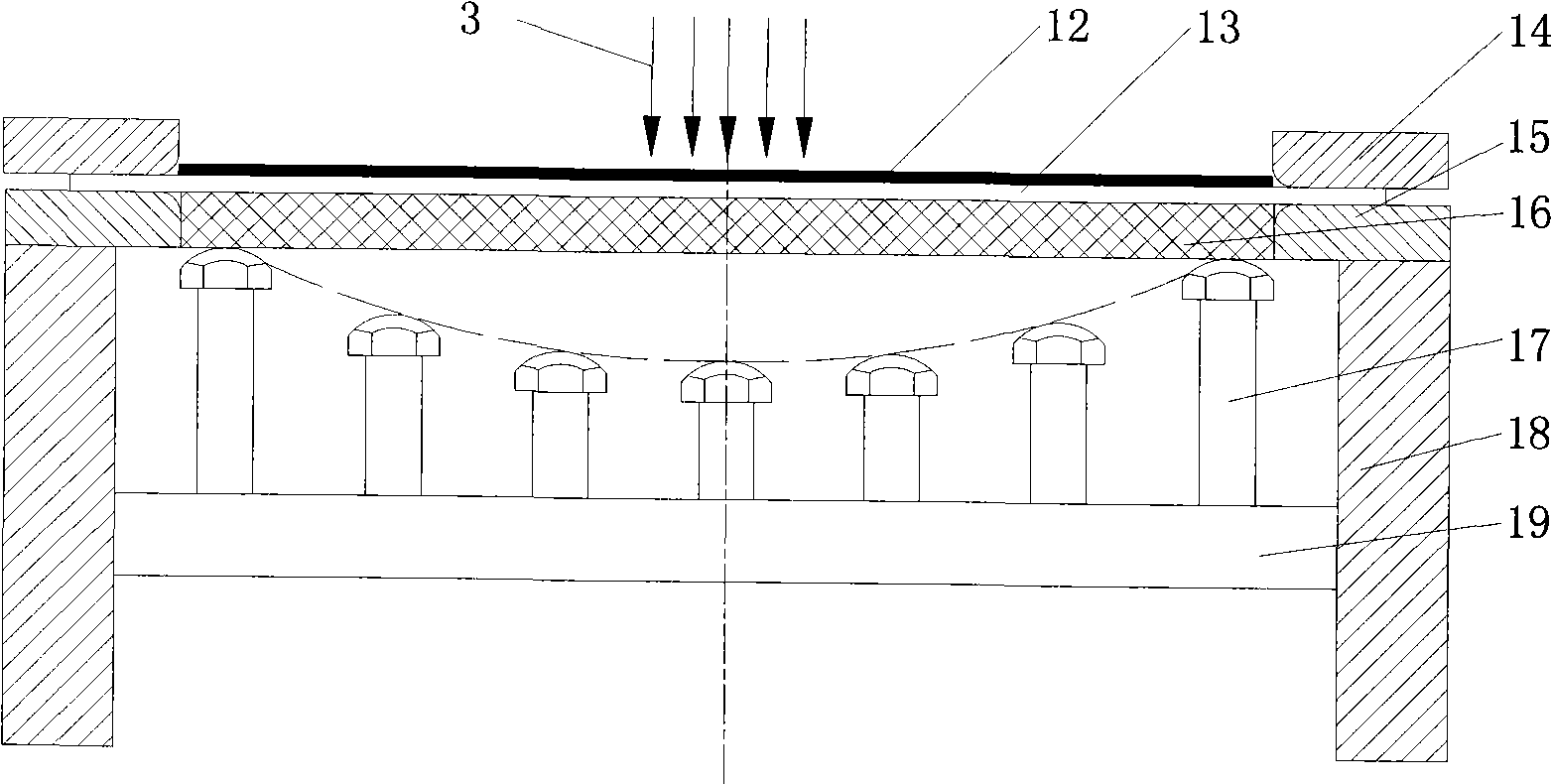 Method and device based on laser shock multi-point compound forming