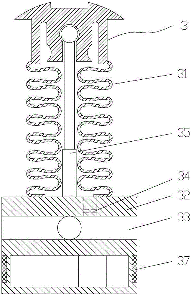 Gradient individually-adjustable three-dimensional air cushion structure for sectional backbone drawing bed