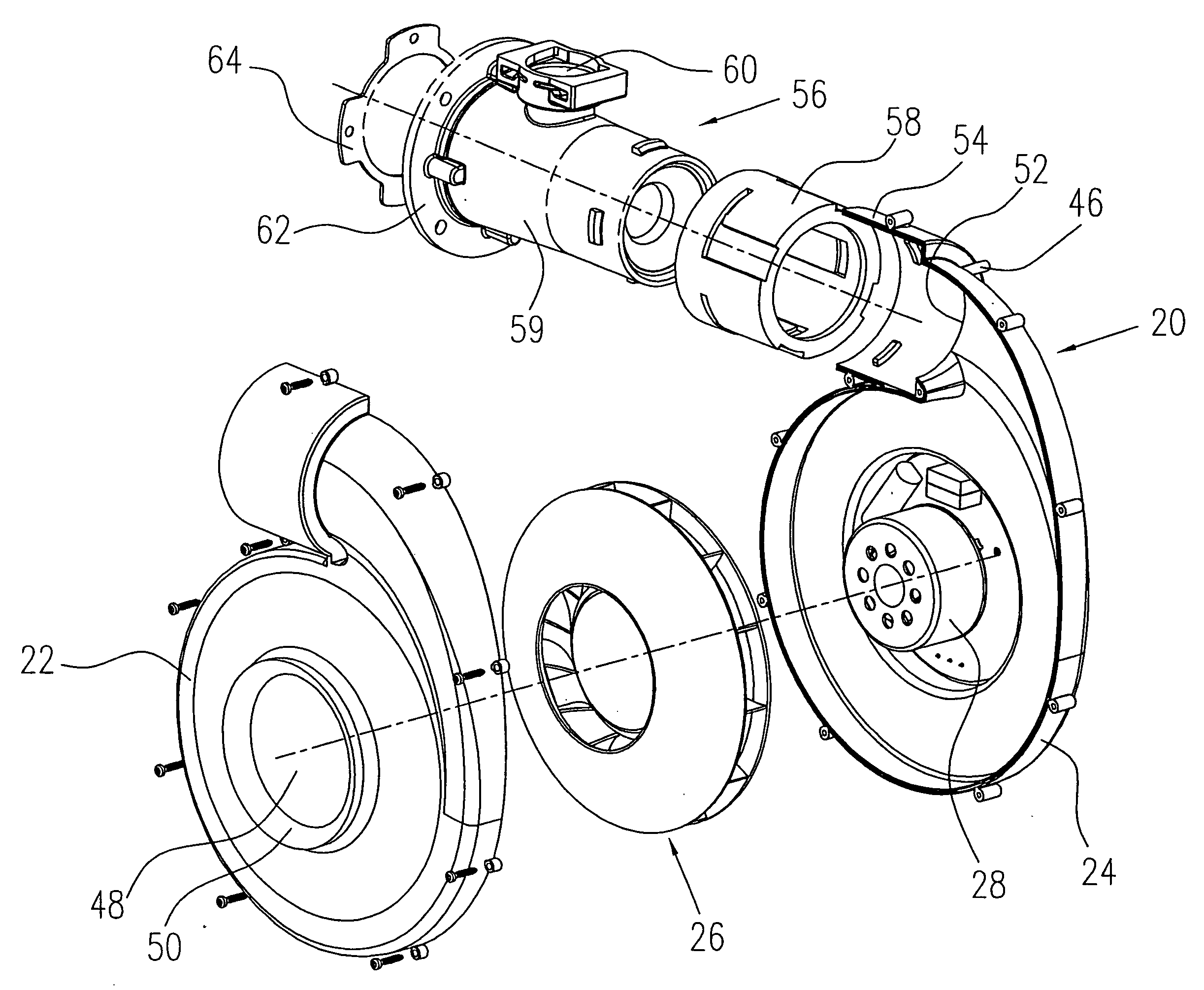 Fan for a gas burner system