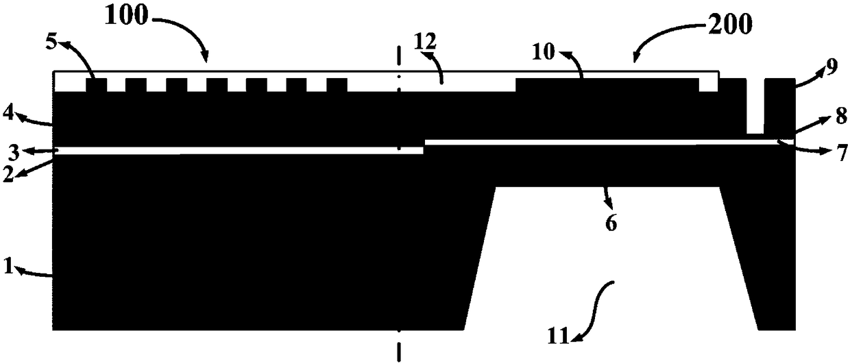 Magnetostrictive metal substrate-based magnetic sonar sensor and preparation method thereof