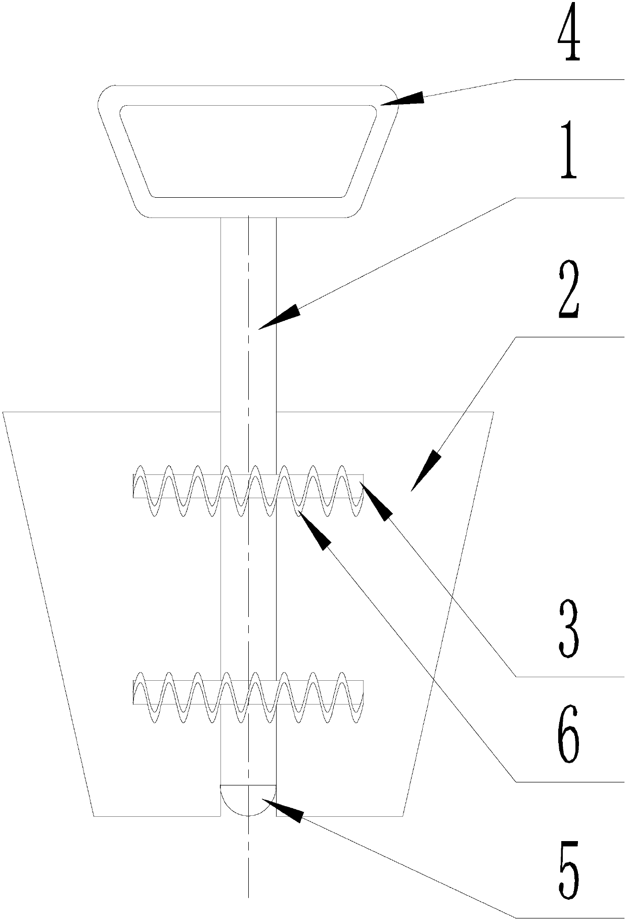 Material scraping device for cement barrel