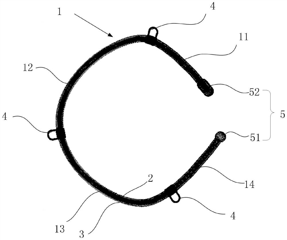 A three-dimensional suture fixer