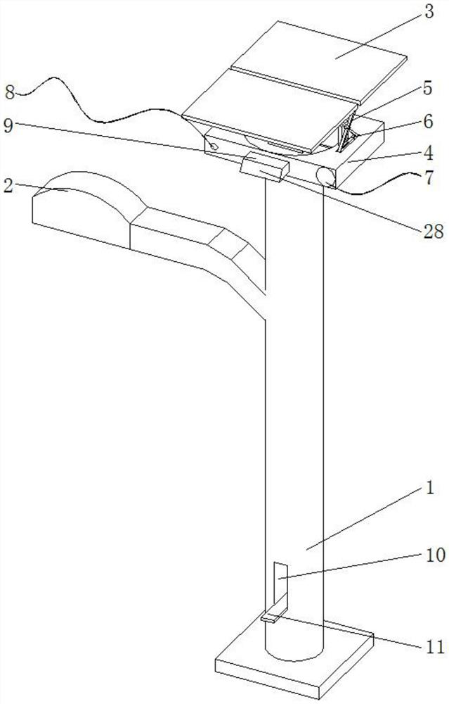 Wind-resistant solar street lamp