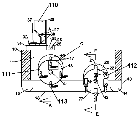 Automatic desert tree planting machine with automatic sapling arrangement function