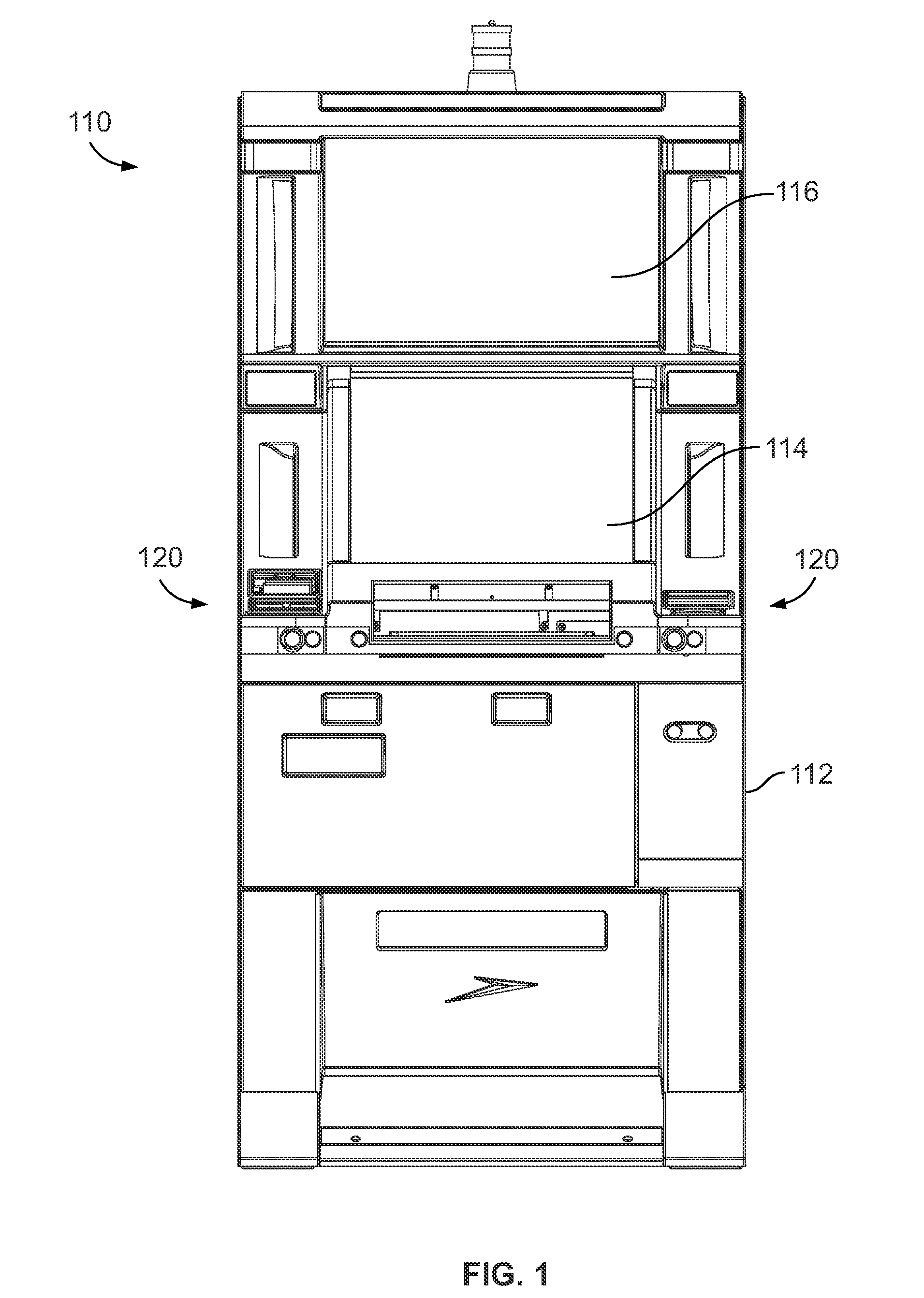 Gaming machine with enhanced rf-shielding enclosure