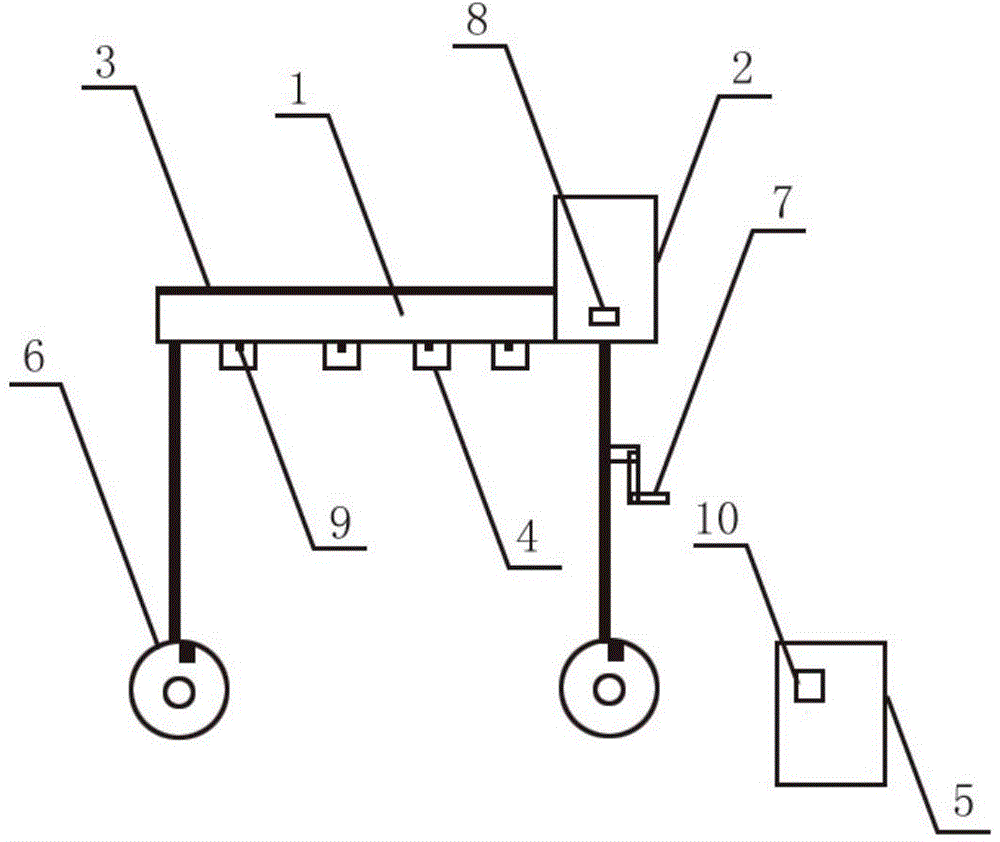 Hanging-down type movable fertilizing device