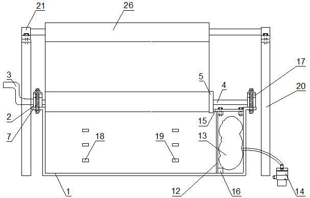 A test device and test method for simulating the expansion of soil column holes