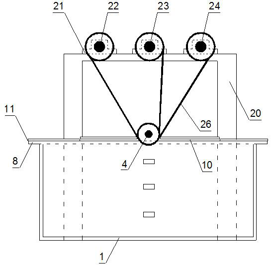 A test device and test method for simulating the expansion of soil column holes