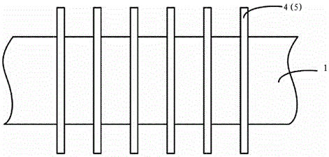 A h-shaped heat exchange tube