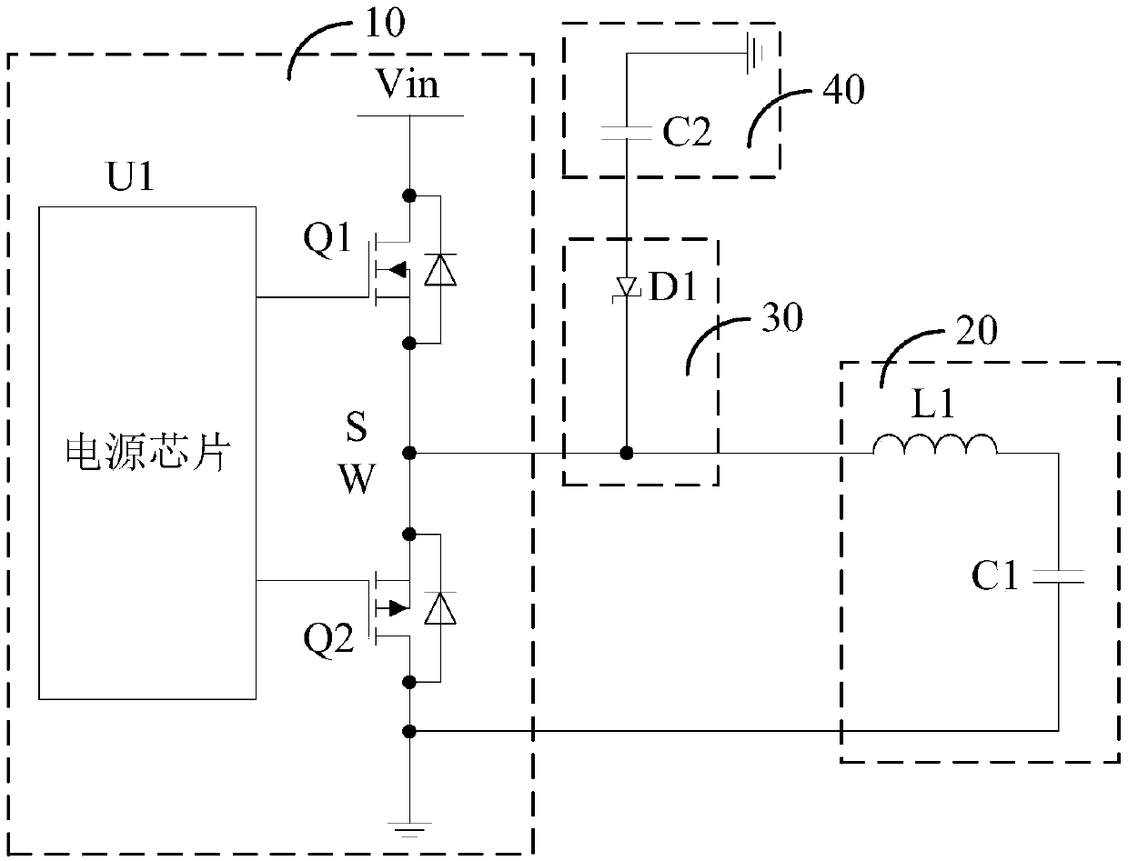 DC-DC switching power supply and inductor squealing elimination method thereof