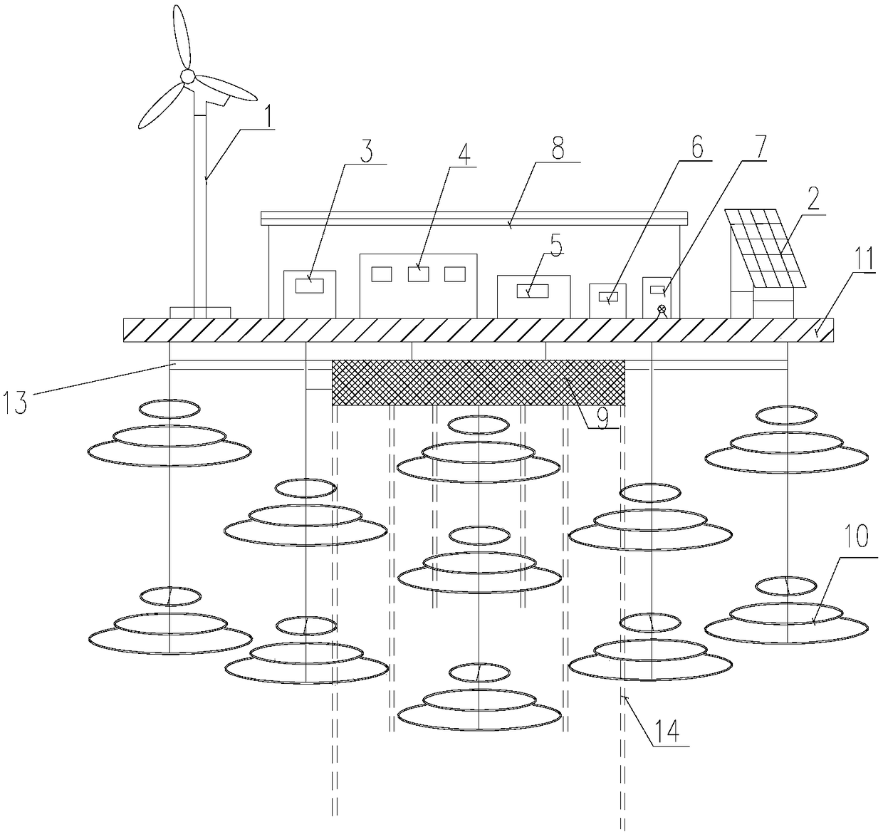 Ecological restoration system for riverway and restoration method thereof