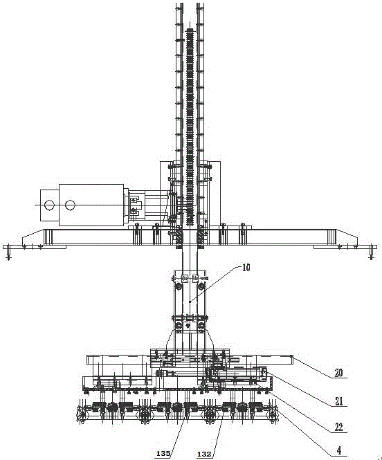 Stacking gripping device