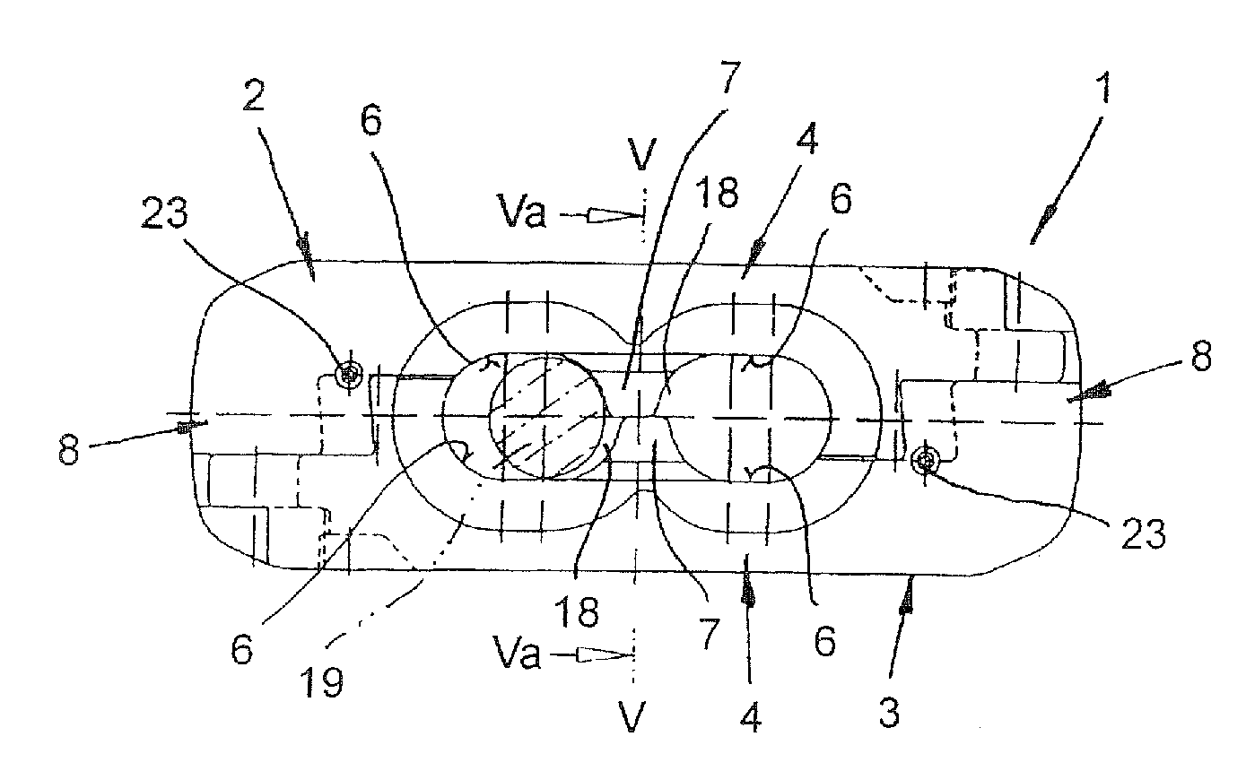 Block lock for a round link chain