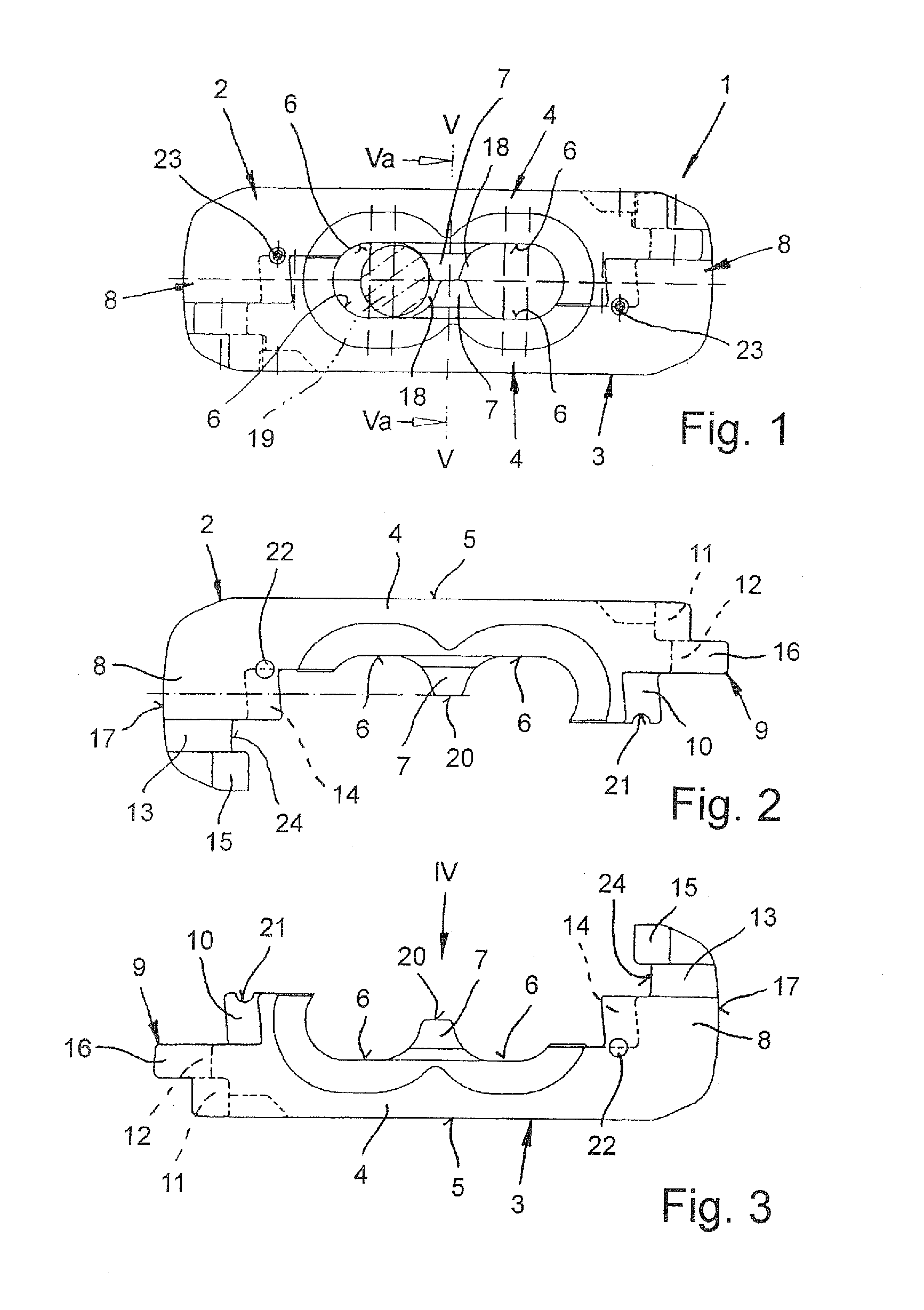 Block lock for a round link chain