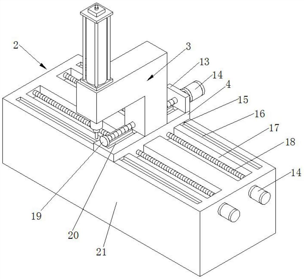 A punching device for tungsten steel knife processing