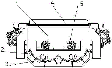 Fuel gas and electricity hybrid heated asphalt mixture sliding type stirring device and working process thereof