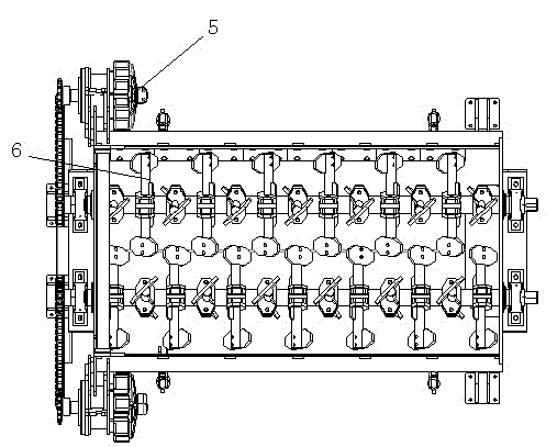 Fuel gas and electricity hybrid heated asphalt mixture sliding type stirring device and working process thereof