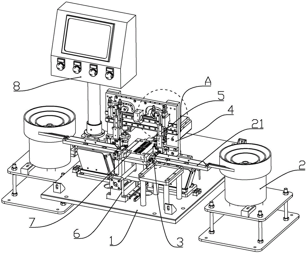 Device for automatically loading nose pad insert of glasses