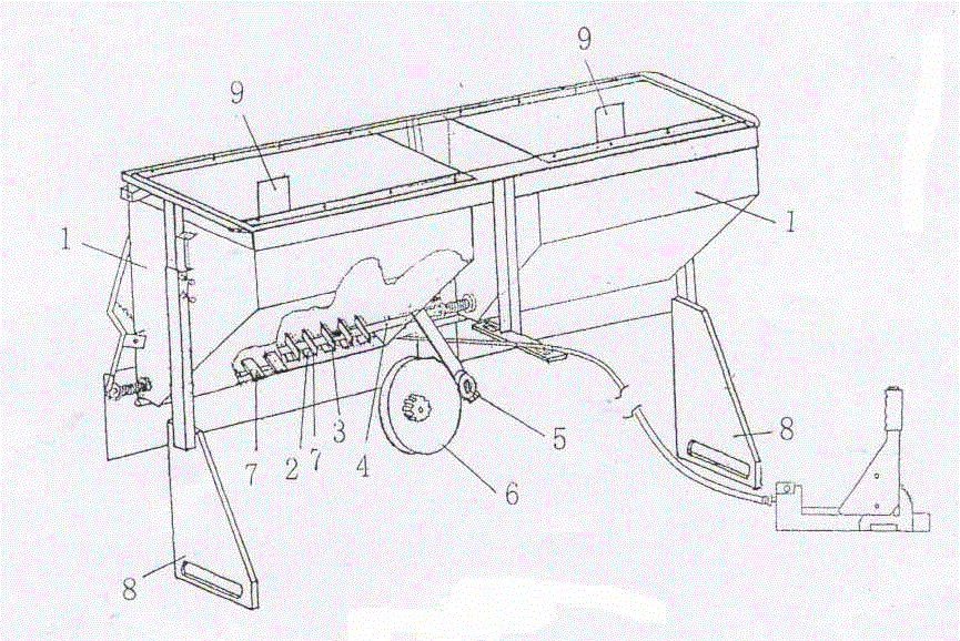 Fertilizing apparatus capable of being installed on dynamic mobile machine for use