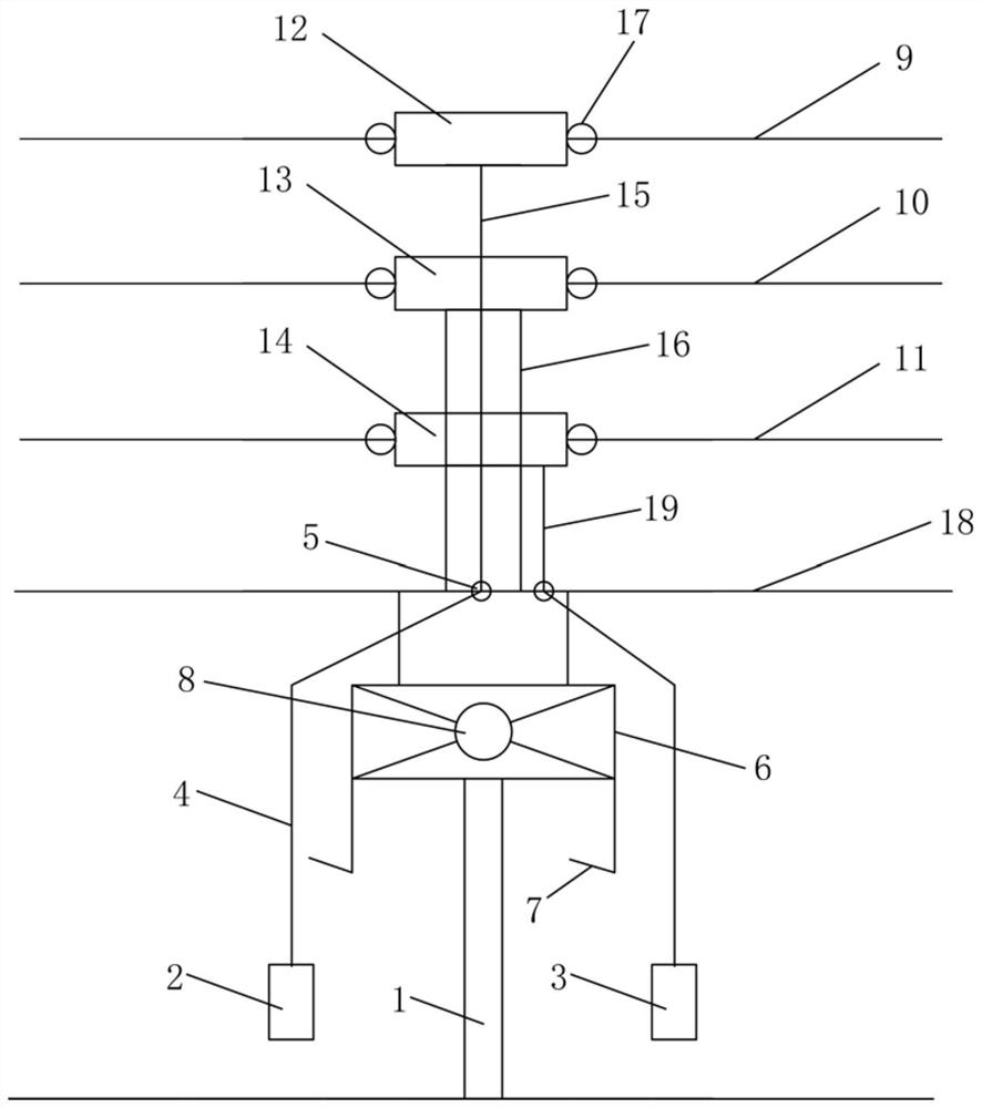 Aircraft manually driven by three layers of rotors