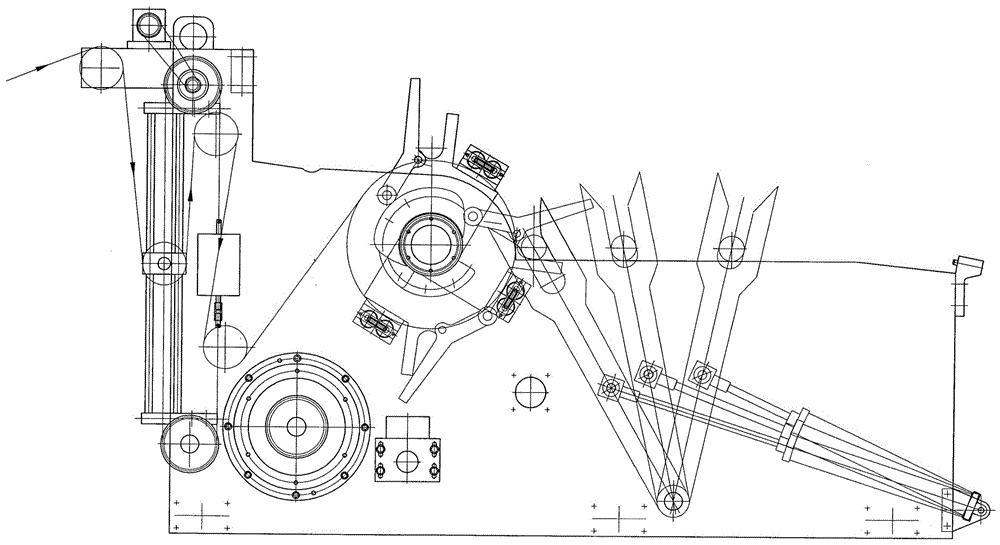 A wet winding machine suitable for spunlace nonwoven cotton cotton production line