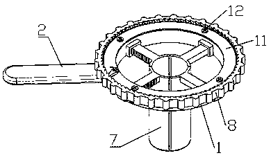 Gynecological four-claw vaginal dilator