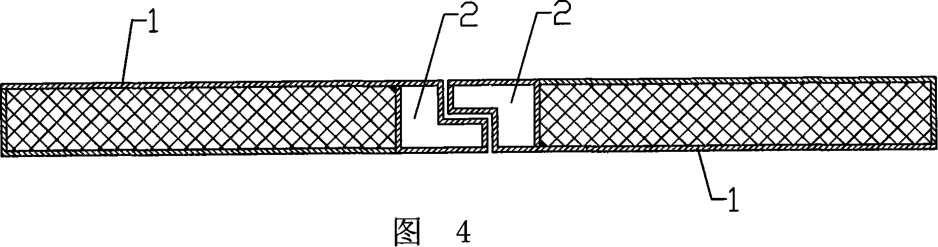 Anti-theft gate rabbet, its production method and its special mould