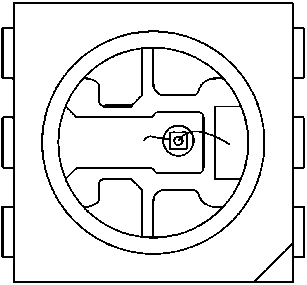 Structure for preventing LED conductive adhesive from loosening during soldering or use