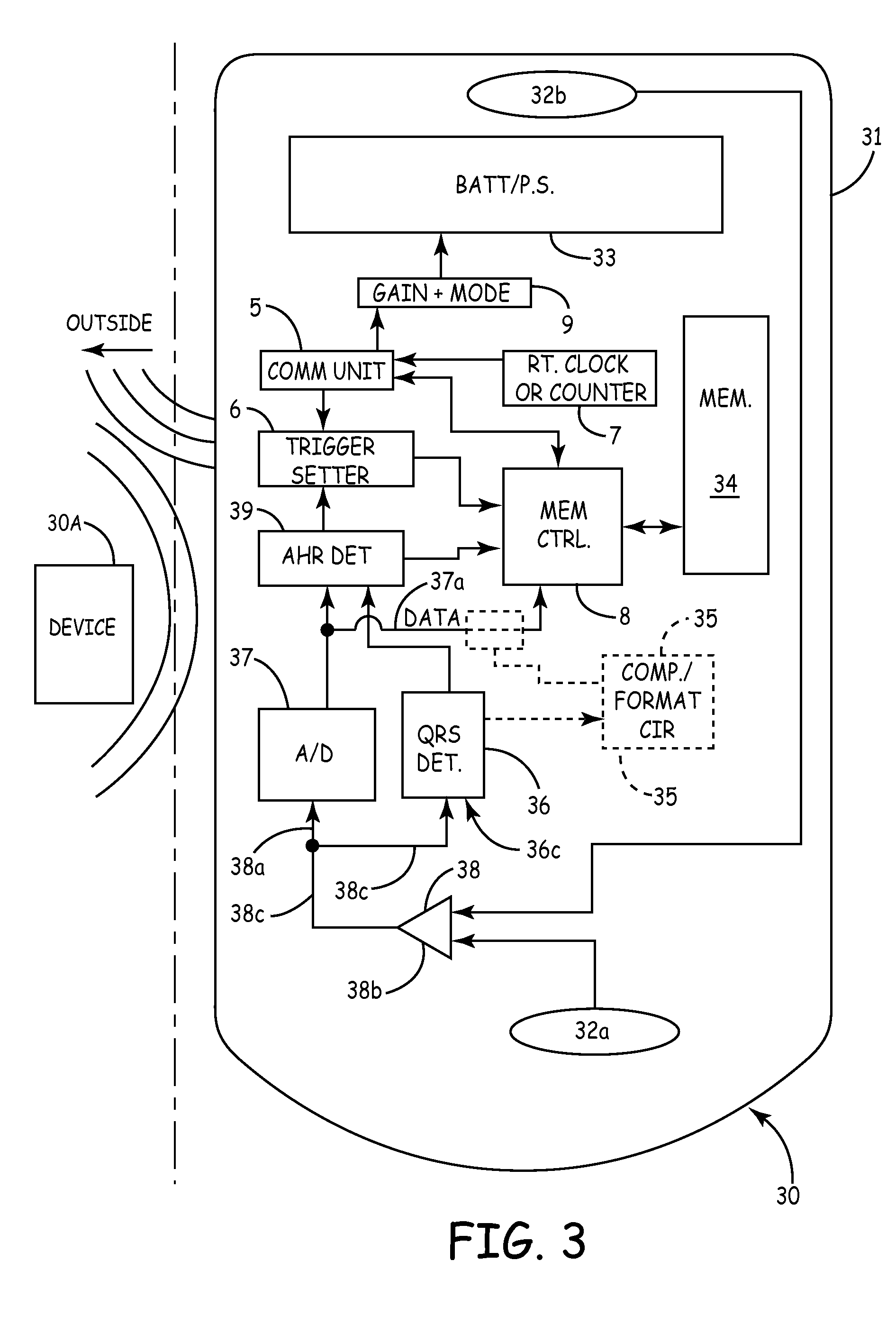 Implantable medical device with patient input mechanism