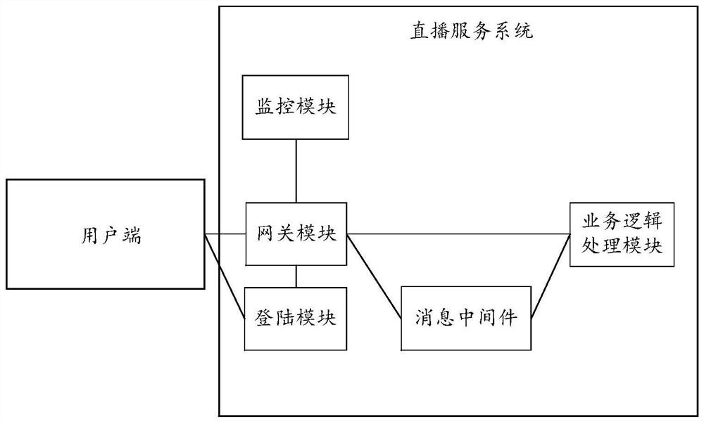 Live broadcast service system, live broadcast method and server