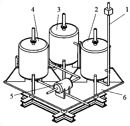 An underwater crude oil desanding device