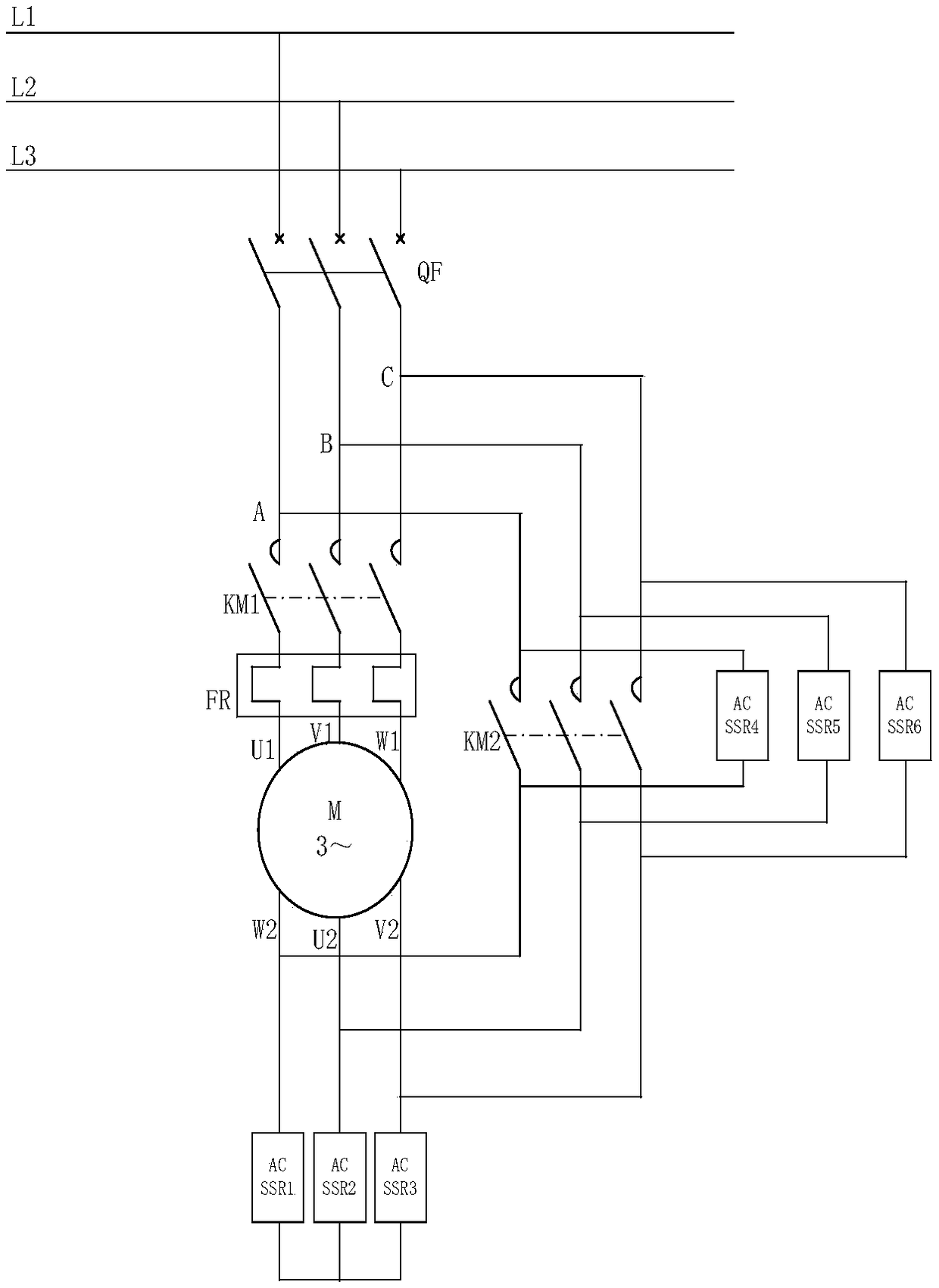 The starting method of the three-phase induction motor star-delta starter